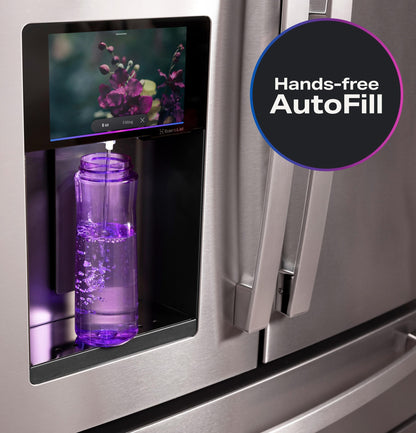 PXD22HYYFS GE Profile™ ENERGY STAR® 22.4 Cu. Ft. Smart Counter-Depth 4-Door French-Door Refrigerator with Kitchen Assistant™