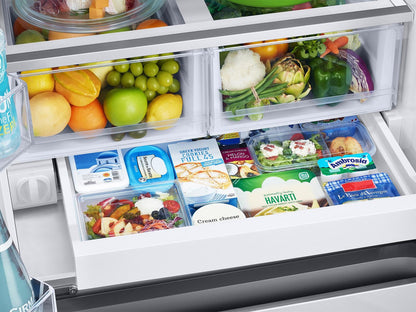 Samsung RF25C5A01SR Bespoke AI 3-Door French Door Auto Ice Maker  All-Around Cooling  25 cu.ft.