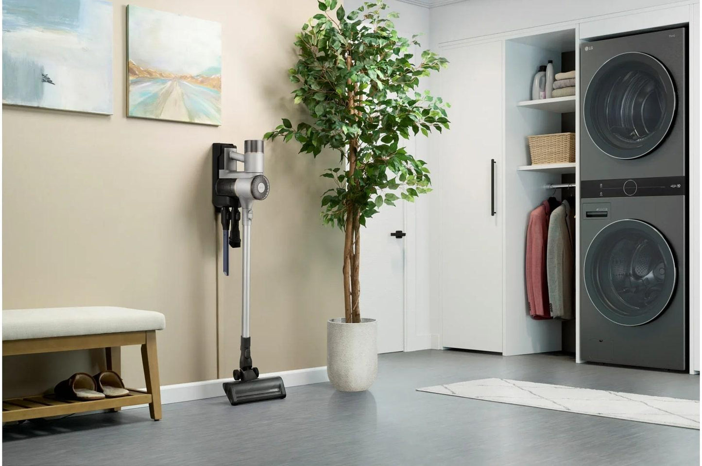 Lg C7325LC CordZero™ X9 Cordless Stick Vacuum with AI Mode Dual Floor Max™ Nozzle & LED Crevice Tool - Lunar Gray