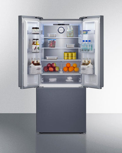 Summit FDRD175SSIM 30" Wide French Door Bottom-mount Refrigerator-freezer