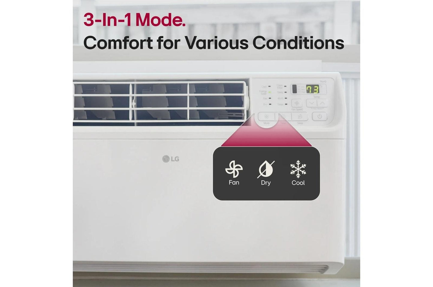 Lg LW1022FVSM 10,000 BTU Dual Inverter Energy Star Window Air Conditioner  Cools Up To 450 sq. ft.