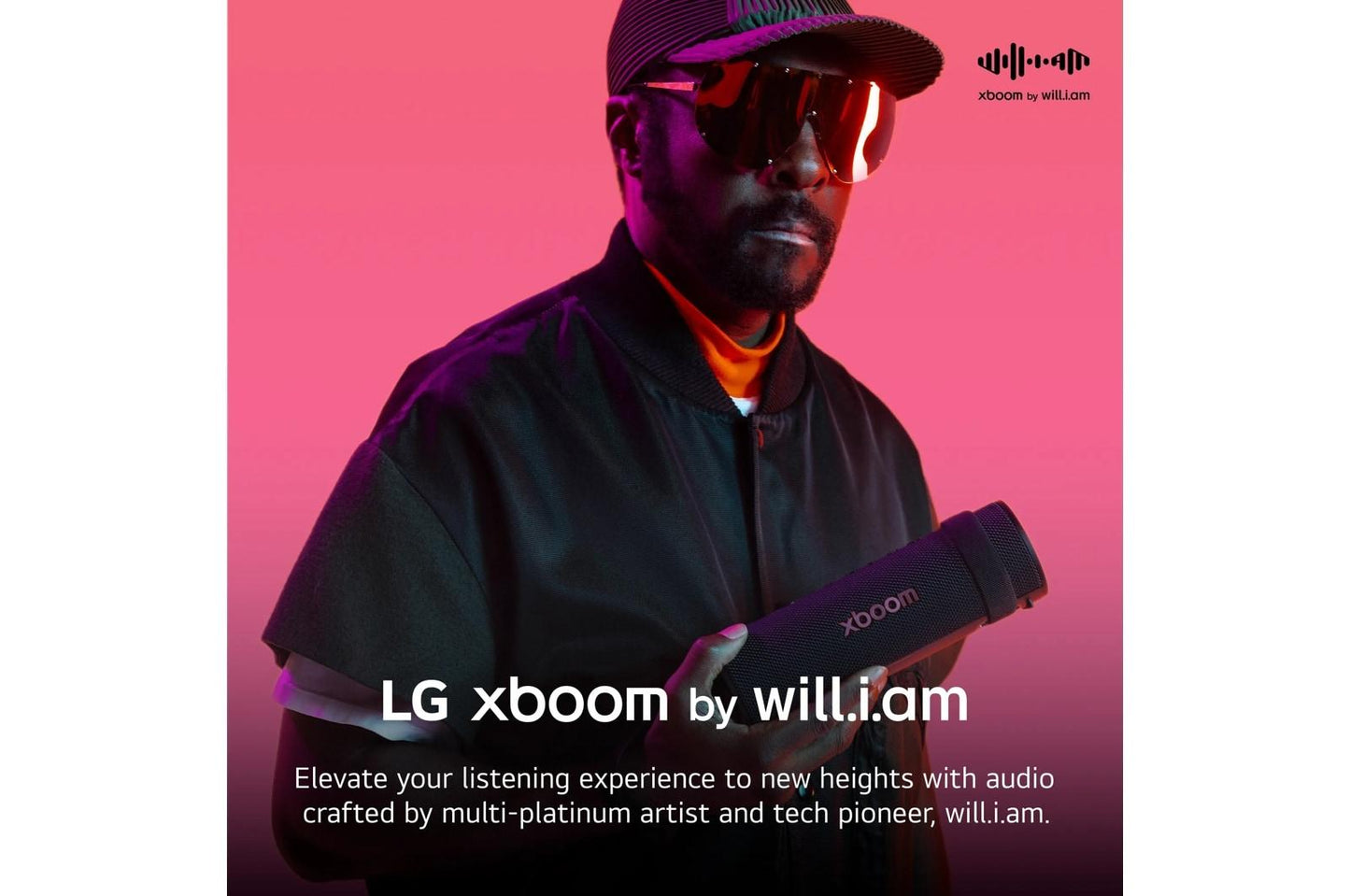GRABAUSALBK LG xboom Grab  Bluetooth Speaker  xboom Signature Sound by will.i.am for Ultimate Portability