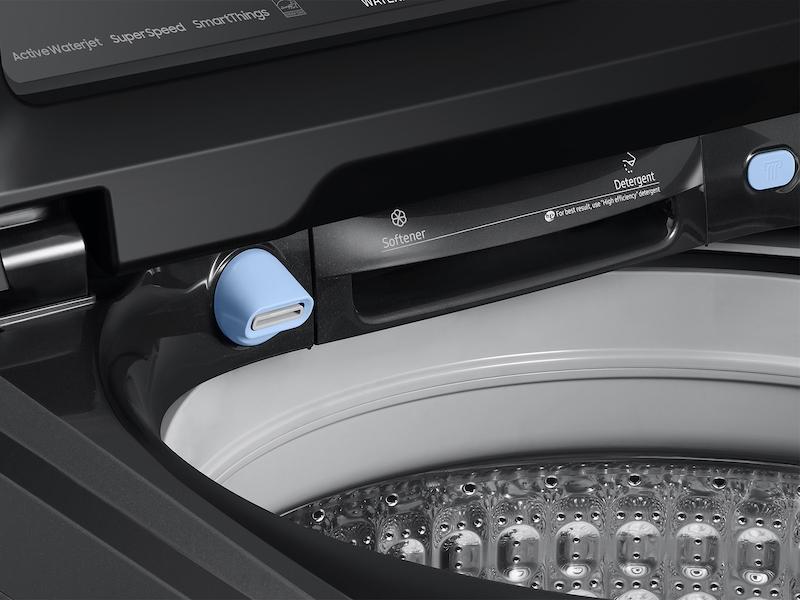 Samsung WA52DG5500AVUS 5.2 cu. ft. Large Capacity Smart Top Load Washer with Super Speed Wash in Brushed Black