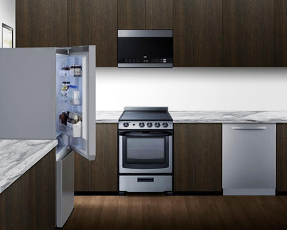 Summit FFBF173SS 30" Wide Bottom-mount Refrigerator-freezer, Counter Depth