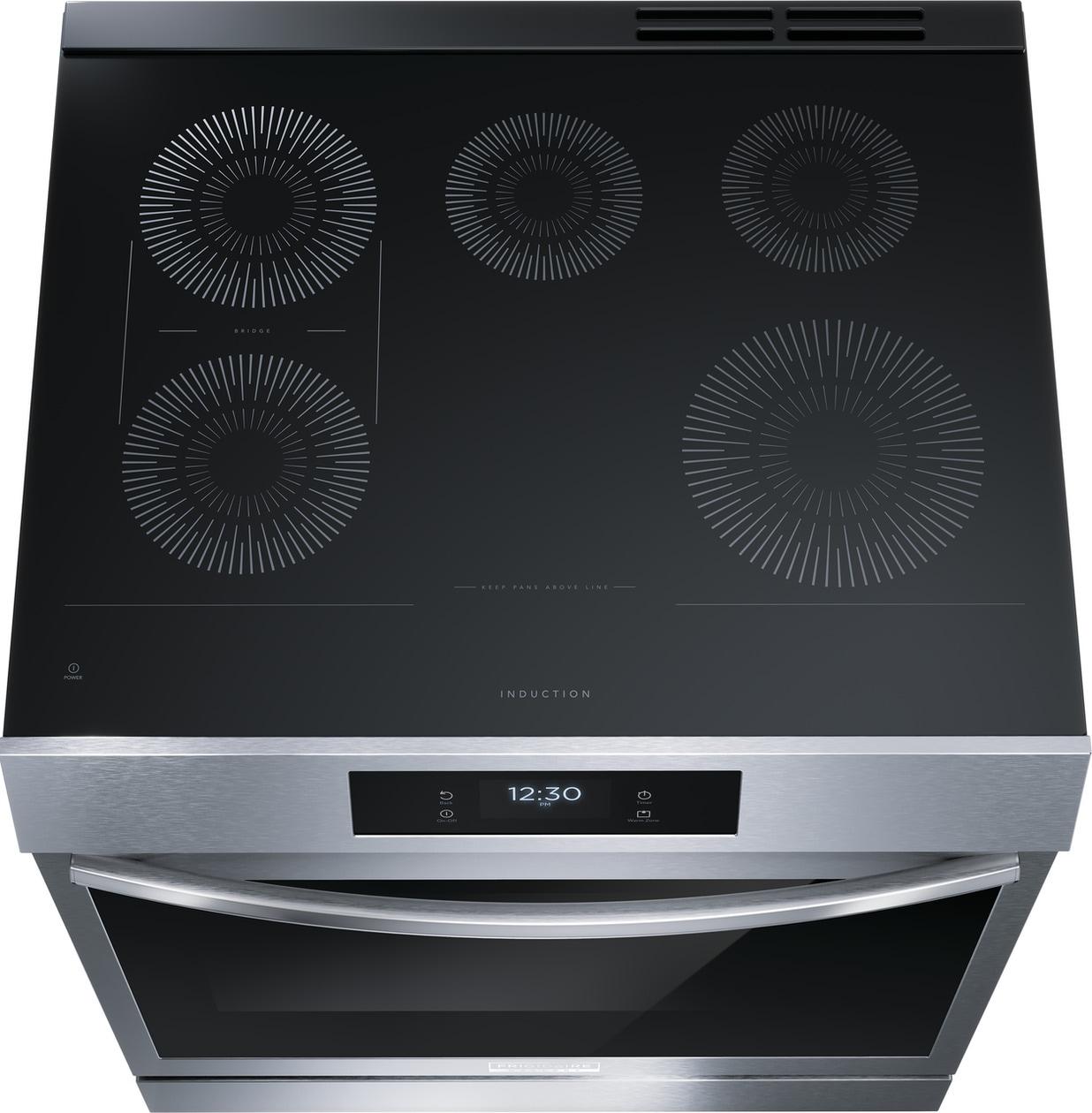 Frigidaire GCFI3060BF 30" Front Control Induction Range with Total Convection