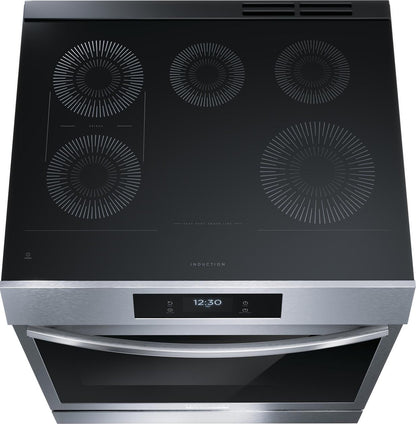 Frigidaire GCFI3060BF 30" Front Control Induction Range with Total Convection