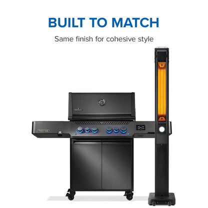 Napoleon Bbq NEOFV80IH Phantom Freestand Outdoor Electric Infrared Heater , Electric, Matte/Matt Black