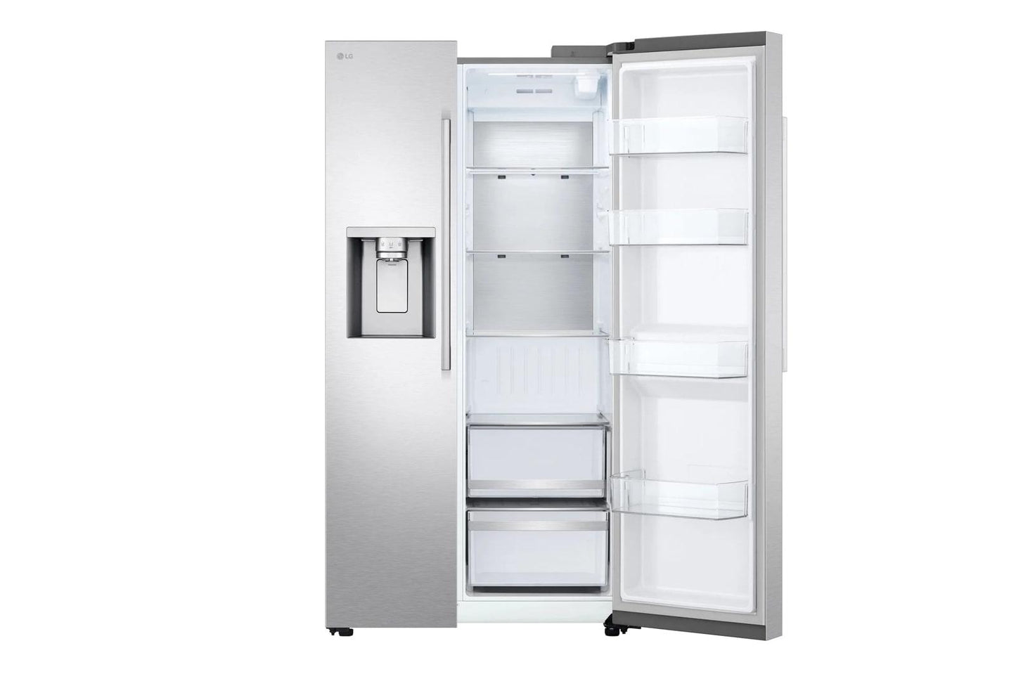 Lg LL27T3530S 27 cu. ft. Smart Side-by-Side Refrigerator with Smooth Touch Ice & Water Dispenser