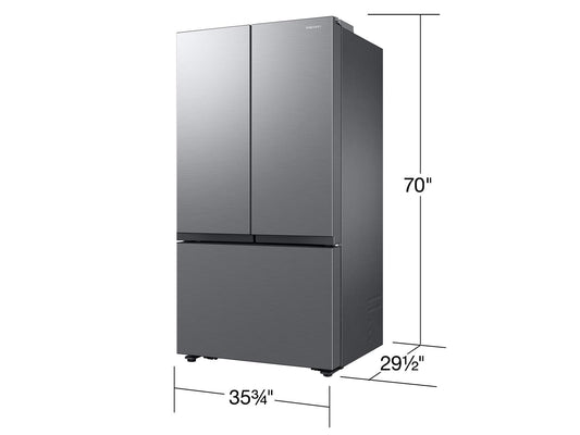 Samsung RF27CG5010S9 Bespoke AI 3-Door French Door Mega Capacity  Dual Ice Maker & Stainless Look  27 cu.ft.