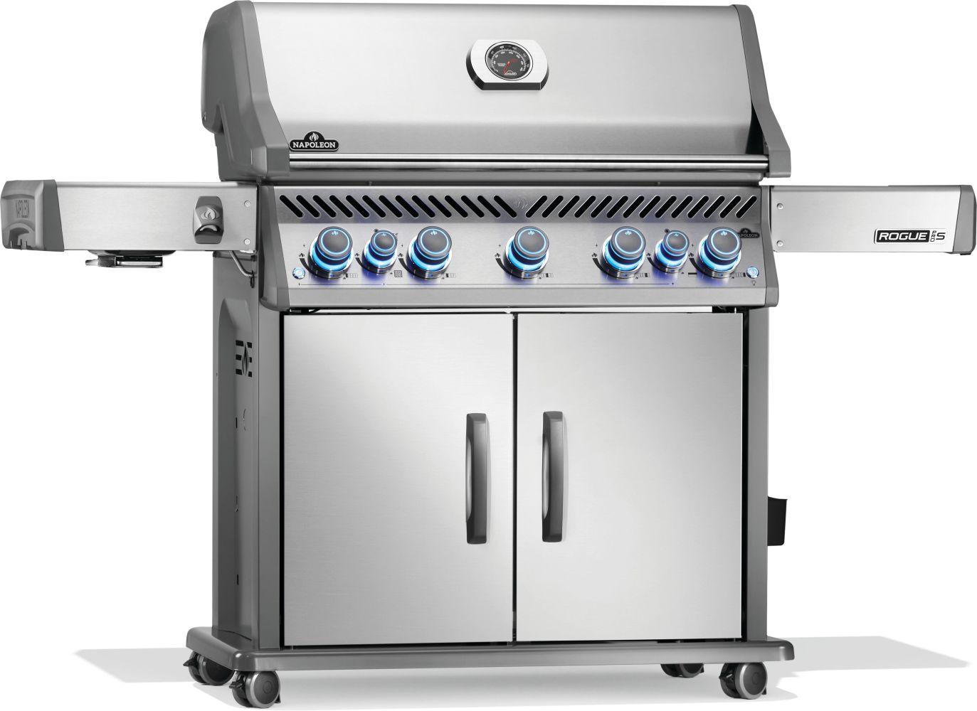 Napoleon Bbq RPS625RSIBNSS2 Rogue PRO-S 625 RSIB with Infrared Side and Rear Burner , Natural Gas, Stainless Steel