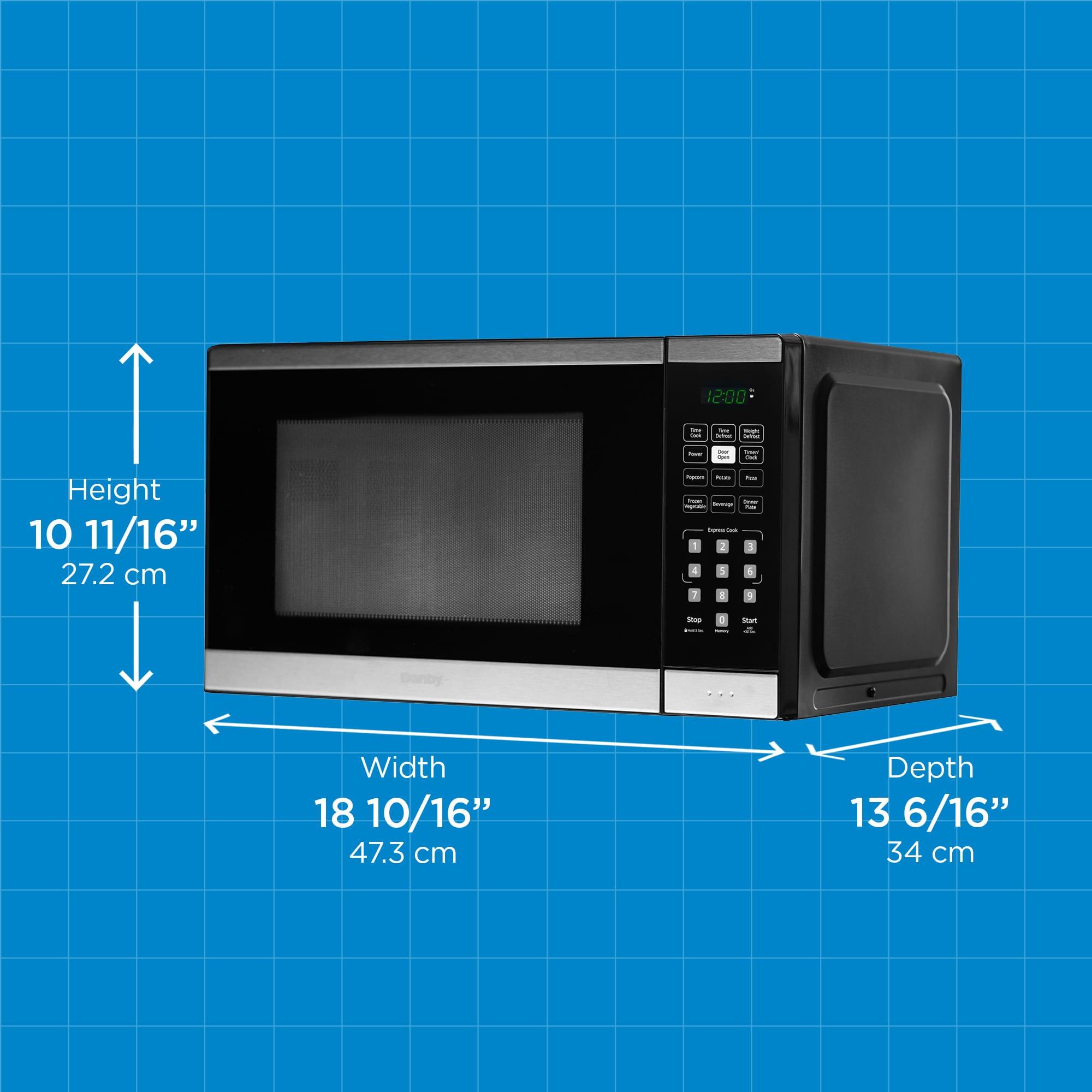 DBMW0925BBS Danby 0.9 cu. ft. Countertop Microwave in Black and Stainless Steel