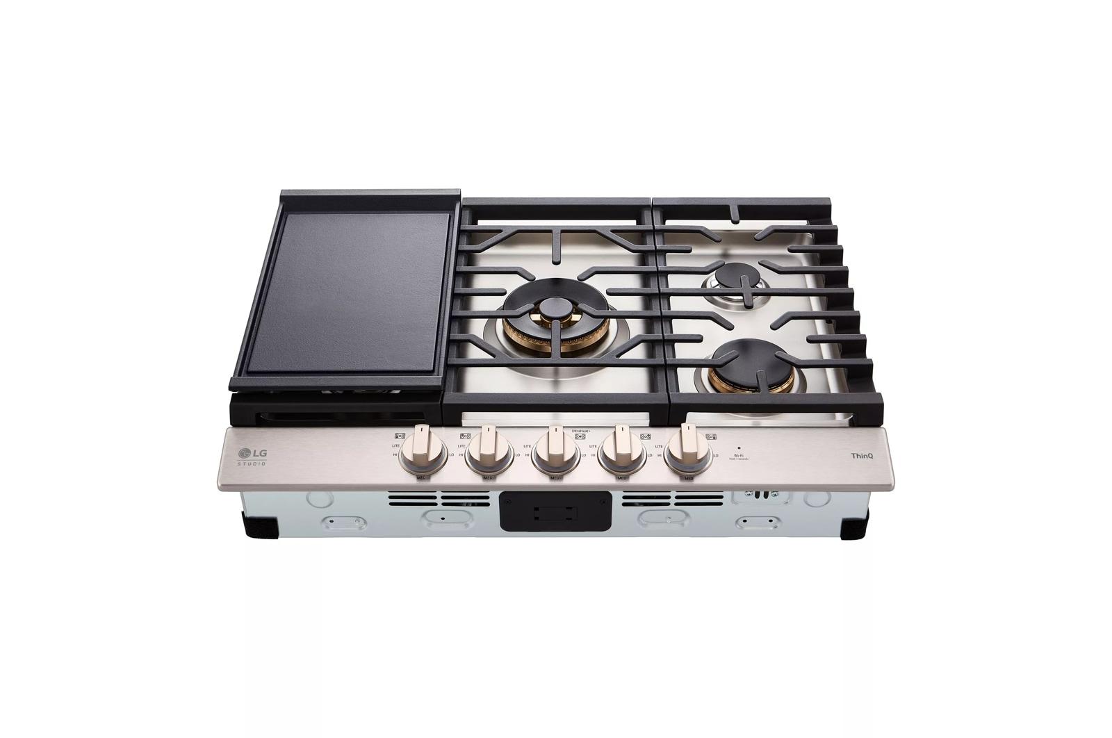 LG STUDIO 30" UltraHeat™ Gas Cooktop with EasyClean®