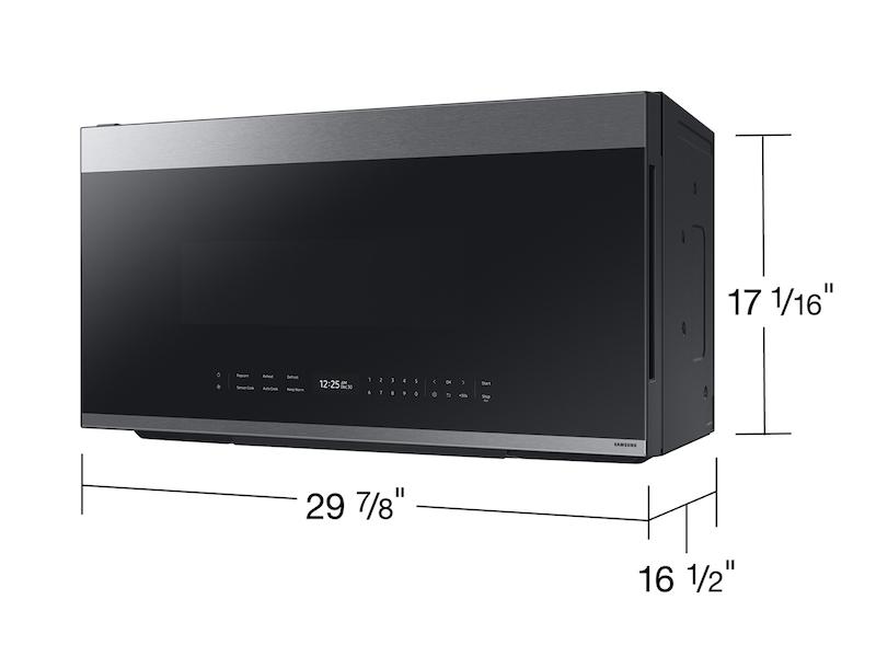 Samsung Bespoke 2.1 cu. ft. Over-the-Range Microwave with Auto Dimming Glass Touch Controls in Fingerprint Resistant Stainless Steel