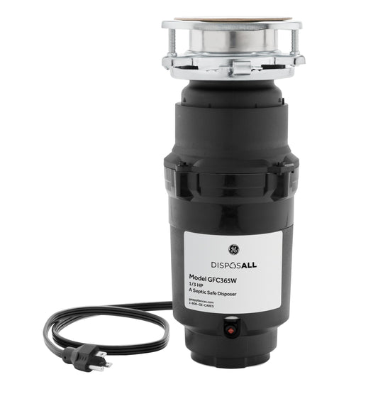 GFC365W GE DISPOSALL® 1/3 HP Continuous Feed Garbage Disposer - Corded