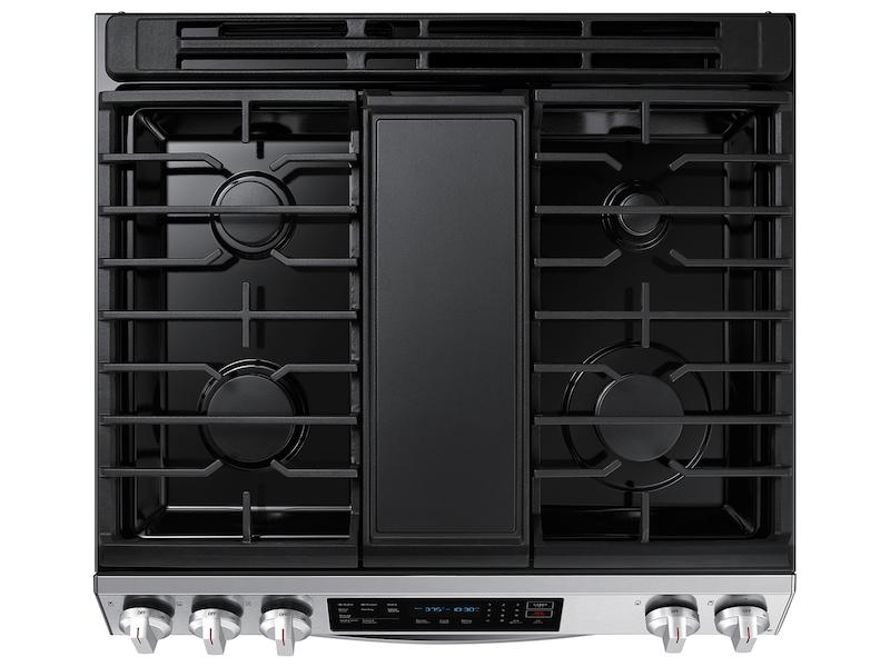 Samsung NX60BG8315SS 6.0 cu. ft. Smart Slide-in Gas Range with Air Fry & Convection in Fingerprint Resistant Stainless Steel