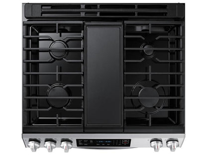 Samsung NX60BG8315SS 6.0 cu. ft. Smart Slide-in Gas Range with Air Fry & Convection in Fingerprint Resistant Stainless Steel