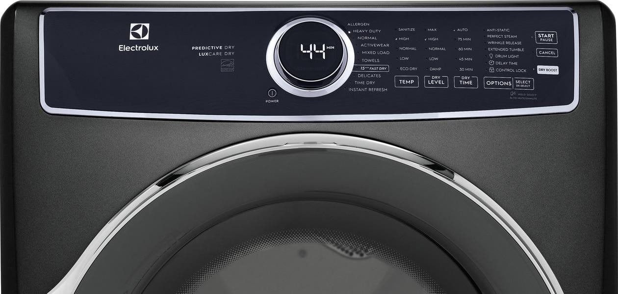 ELFE7537AT Electrolux Front Load Perfect Steam™ Electric Dryer with Predictive Dry™ and Instant Refresh - 8.0 Cu. Ft.