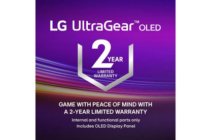 Lg 27GS93QEB 27 Inch UltraGear™ OLED QHD 1440P 240Hz 0.03ms HDR True Black 400 Gaming Monitor with G-Sync Compatible and FreeSync™ Premium Pro
