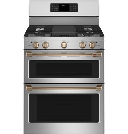 Cafe CXFSGHKPMBZ CAF(EBACK)™ Freestanding Gas Knobs and Handles - Brushed Bronze