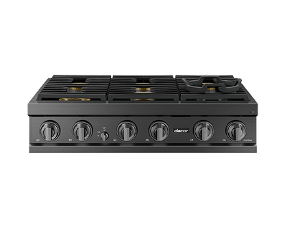 Dacor DTT36T960GM 36" Rangetop, Graphite Stainless, Natural Gas/Liquid Propane