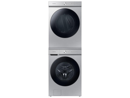 Samsung WF53BB8700AT Bespoke 5.3 cu. ft. Ultra Capacity Front Load Washer with Super Speed Wash and AI Smart Dial in Silver Steel