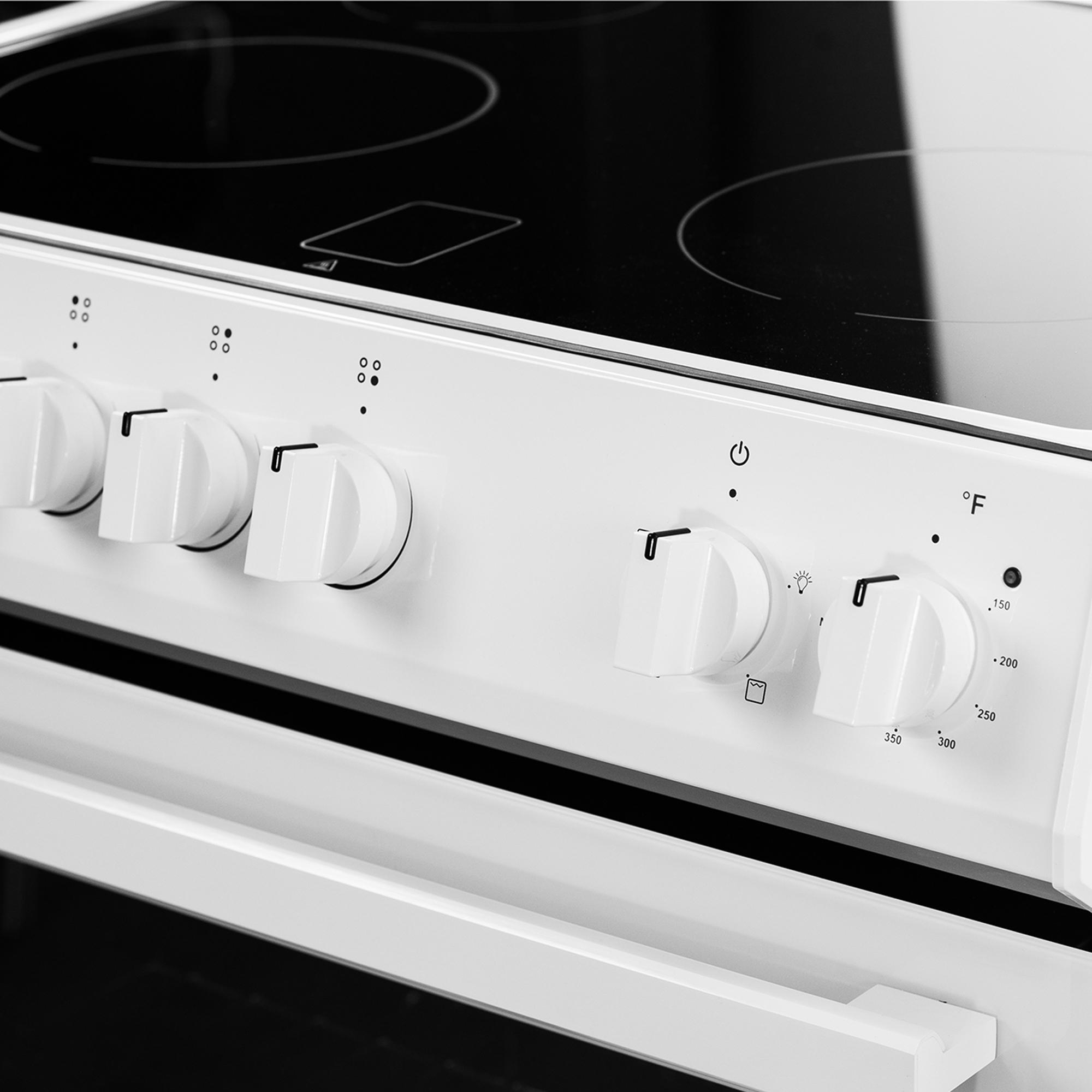 DRRM300W Danby 30 Slide in Smooth Top Electric Range with Knob Controls in White