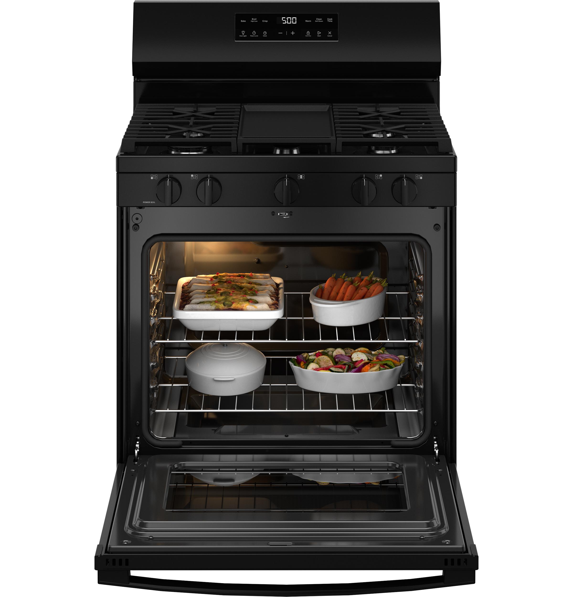 GGF500PVBB GE® 30" Free-Standing Gas Range with Crisp Mode