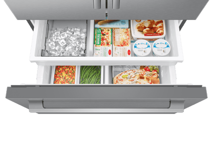 Samsung RF70H25HER Bespoke AI 3-Door French Door Zero Clearance Fit  Dual Auto Ice Maker  24 cu. ft.