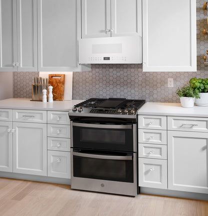 Ge Appliances UVM9125DYWW 1.2 Cu. Ft. Over-the-Range Low Profile Sensor Microwave Oven