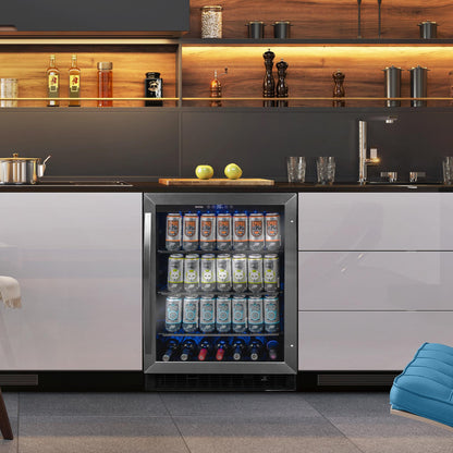 Danby 5.7 cu. ft. Built-in Beverage Center in Stainless Steel
