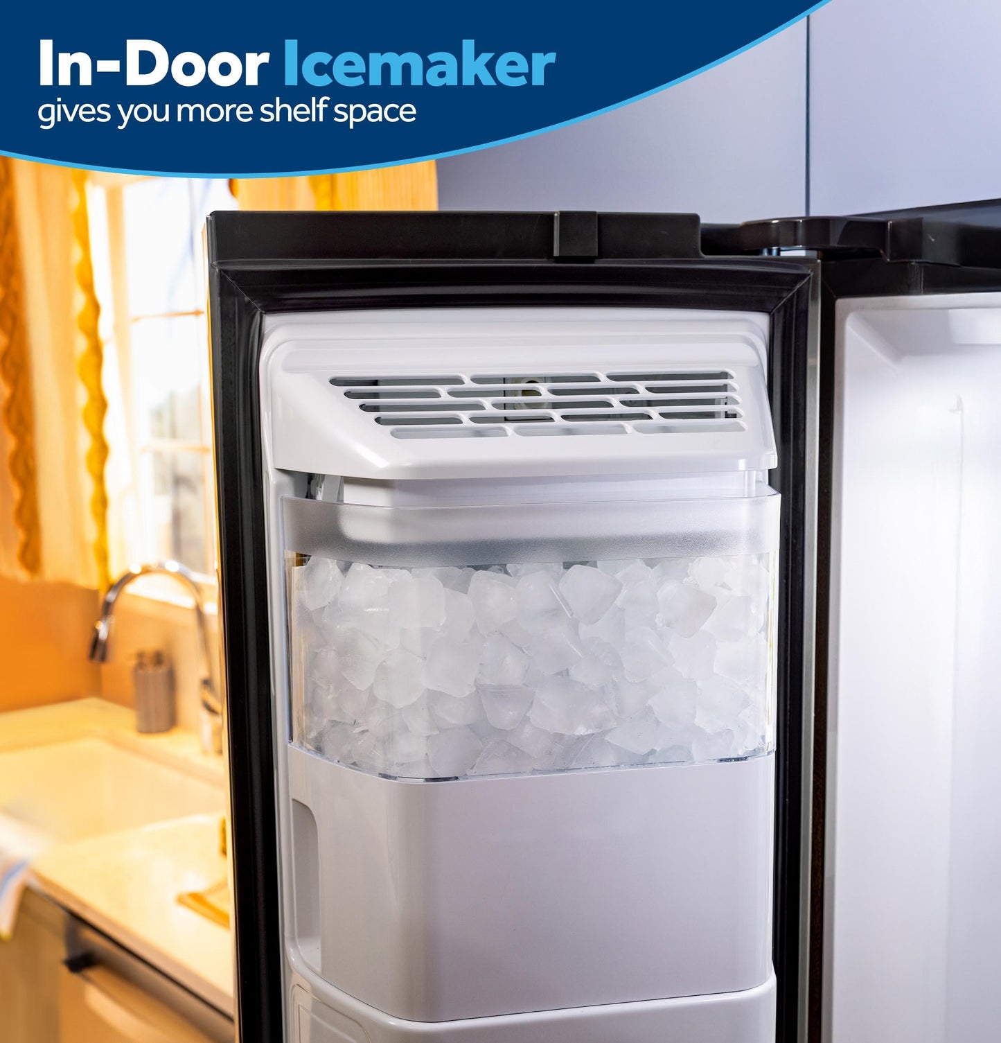 GSS28NYYFS GE® 27.9 Cu. Ft. Side-By-Side Refrigerator with Extra Tall Dispenser and In-Door Icemaker