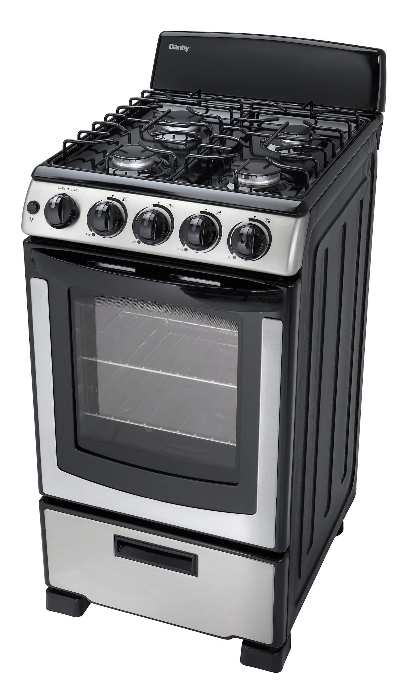 DR203BSSGLP Danby 20" Wide Gas Range in Stainless Steel