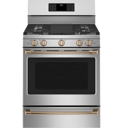 Cafe CXFSGHKPMBZ CAF(EBACK)™ Freestanding Gas Knobs and Handles - Brushed Bronze
