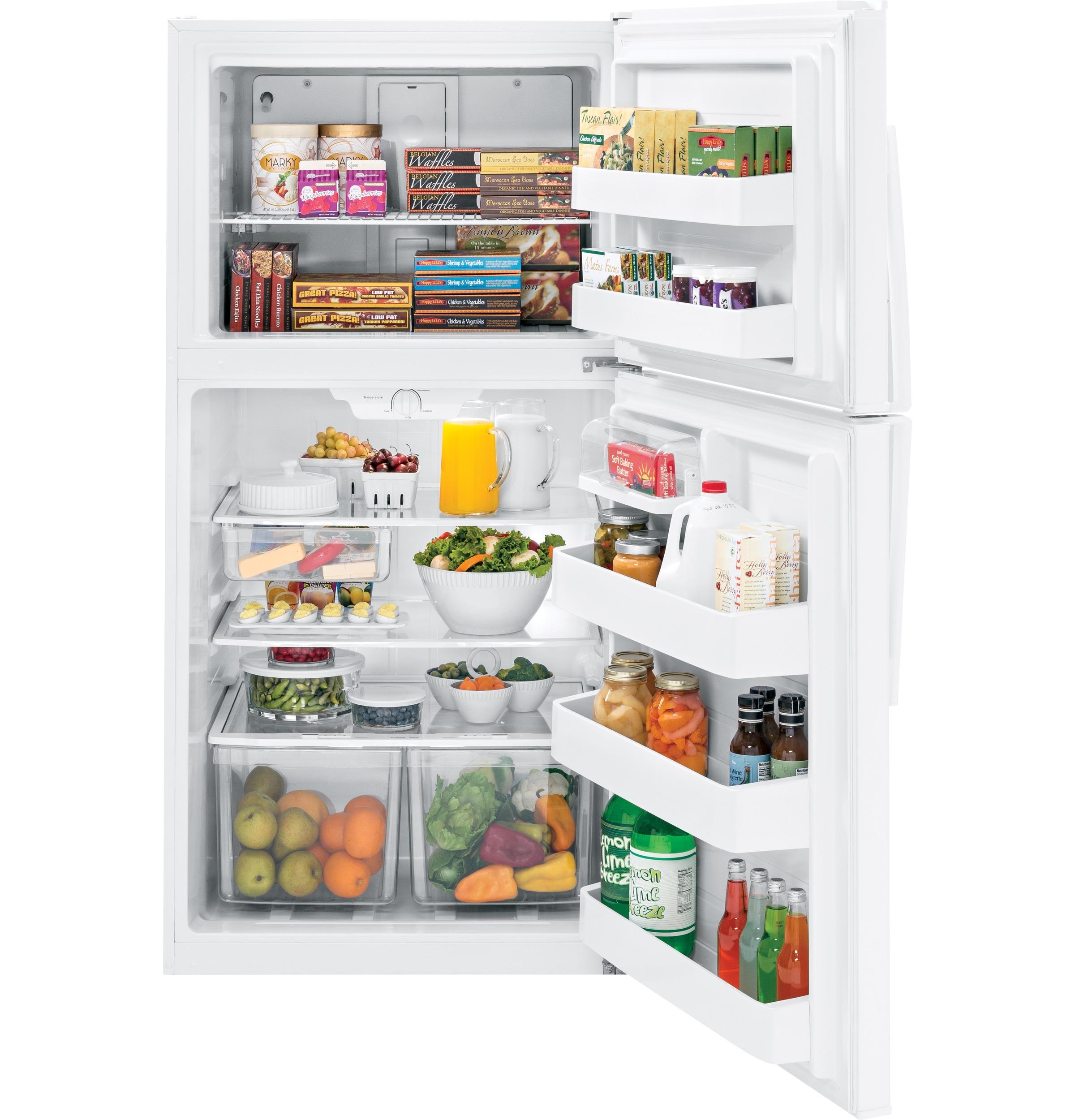 GTE21GTHWW GE® ENERGY STAR® 21.1 Cu. Ft. Top-Freezer Refrigerator