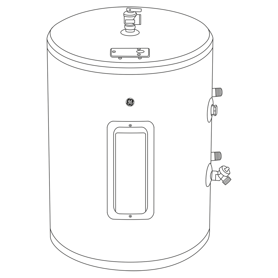 GE20P08BAR GE® 18 Gallon Electric Point of Use Water Heater