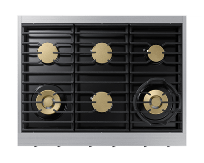 Dacor DTT36T960GS 36" Rangetop, Silver Stainless, Natural Gas/Liquid Propane