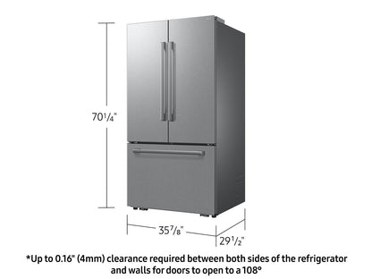 Samsung RF70H25KER Bespoke AI 3-Door French Door Zero Clearance Fit  In-Door Tall Dispenser  25 cu.ft.