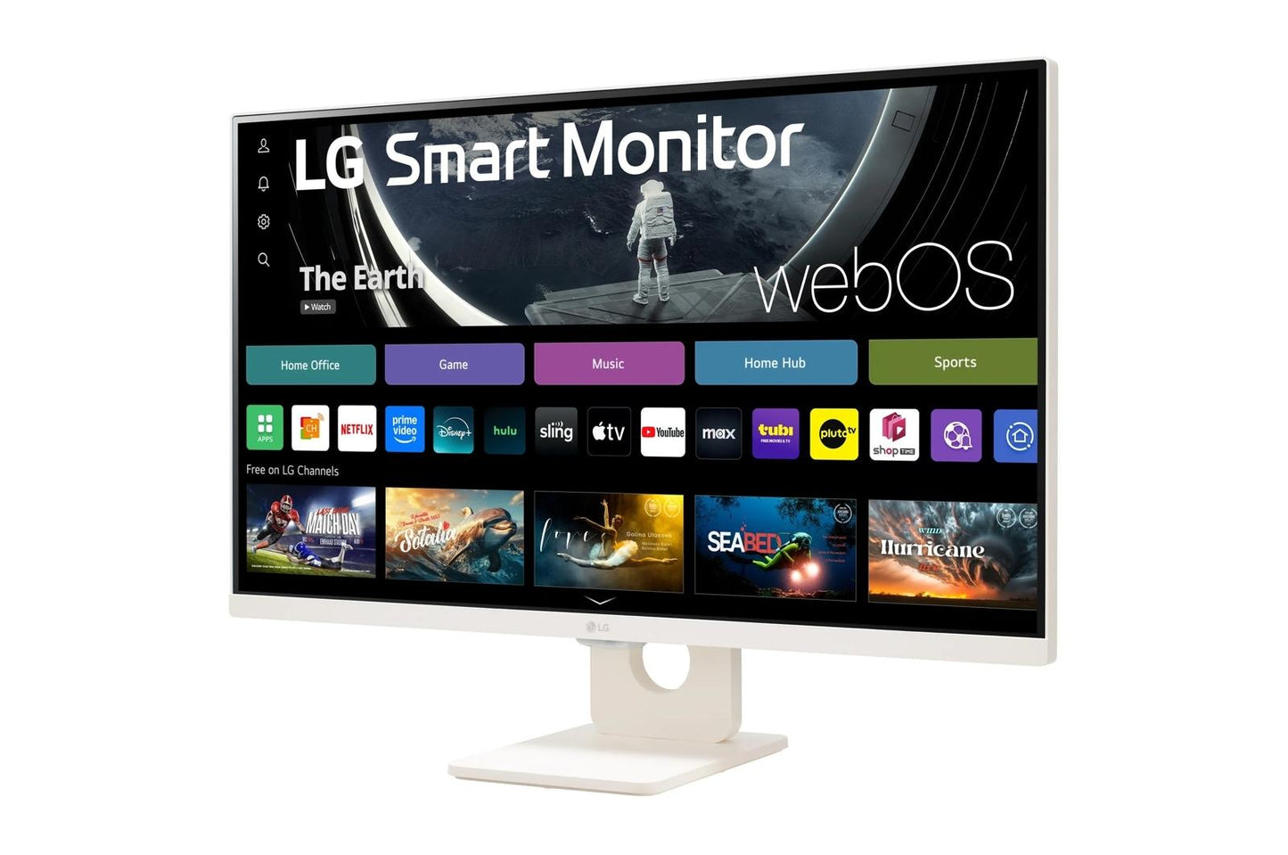 Lg 32SR53FSW 32 Inch FHD IPS Smart Monitor with webOS and Built-in Speakers