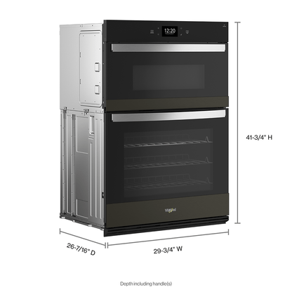 Whirlpool WOEC7030PV 6.4 Cu. Ft. Wall Oven Microwave Combo with Air Fry