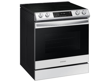 Samsung NE63CB831512 Bespoke 6.3 cu. ft. Smart Slide-in Electric Range with Air Fry & Convection in White Glass