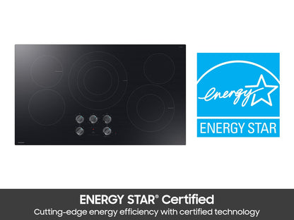 Samsung NZ36FG6432RK Electric Cooktop Illuminated Knobs  Wi-Fi  Rapid Boil