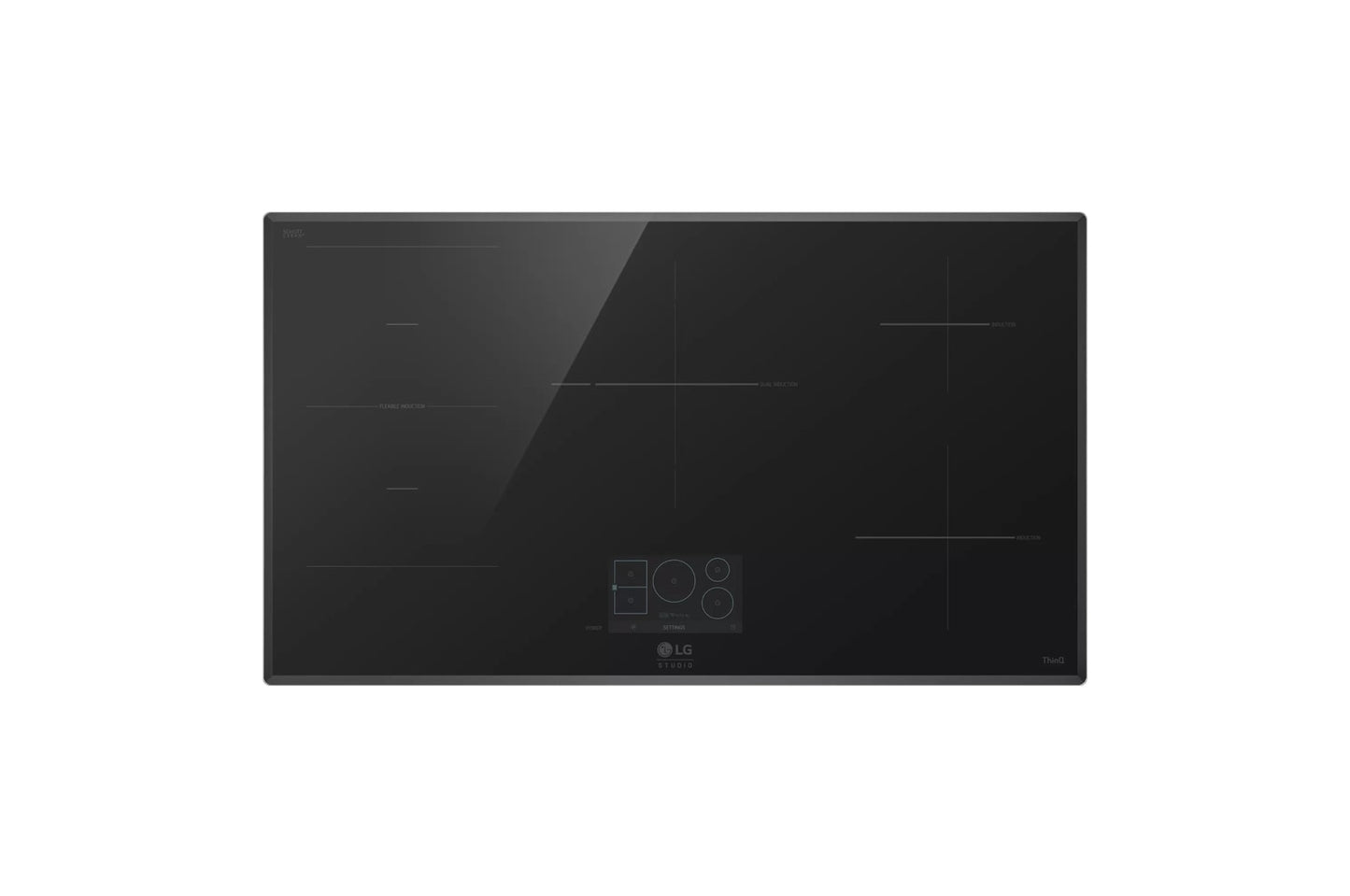 CBIS3618BE LG STUDIO 36 Inch Induction Cooktop with 5 Burners and Flexible Cooking Zone
