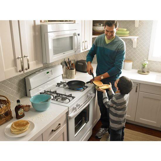 5.0 cu. ft. Gas Oven Range with Easy Touch Electronic Controls - white