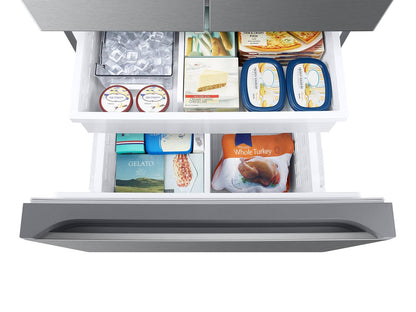 Samsung RF25C5A01SR Bespoke AI 3-Door French Door Auto Ice Maker  All-Around Cooling  25 cu.ft.