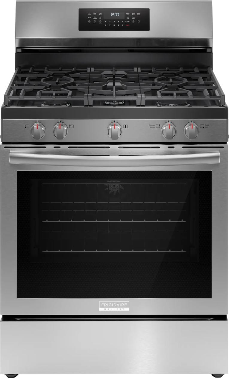 Frigidaire GCRG3059BF 30" Rear Control Gas Range with Air Fry