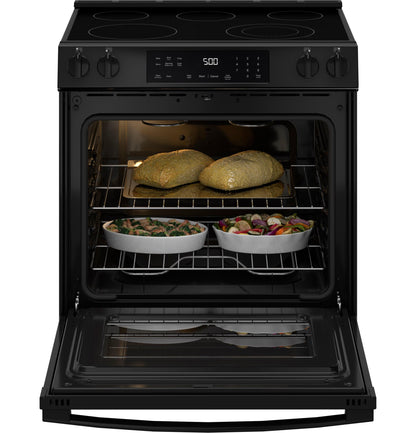 GRS500PVBB GE® ENERGY STAR® 30" Slide-In Electric Range with Crisp Mode