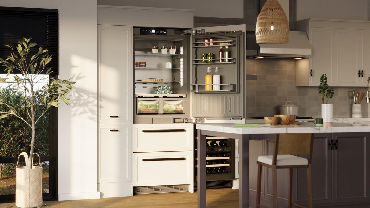 Liebherr HCB1590G Combined refrigerator-freezer with BioFresh and NoFrost for integrated use