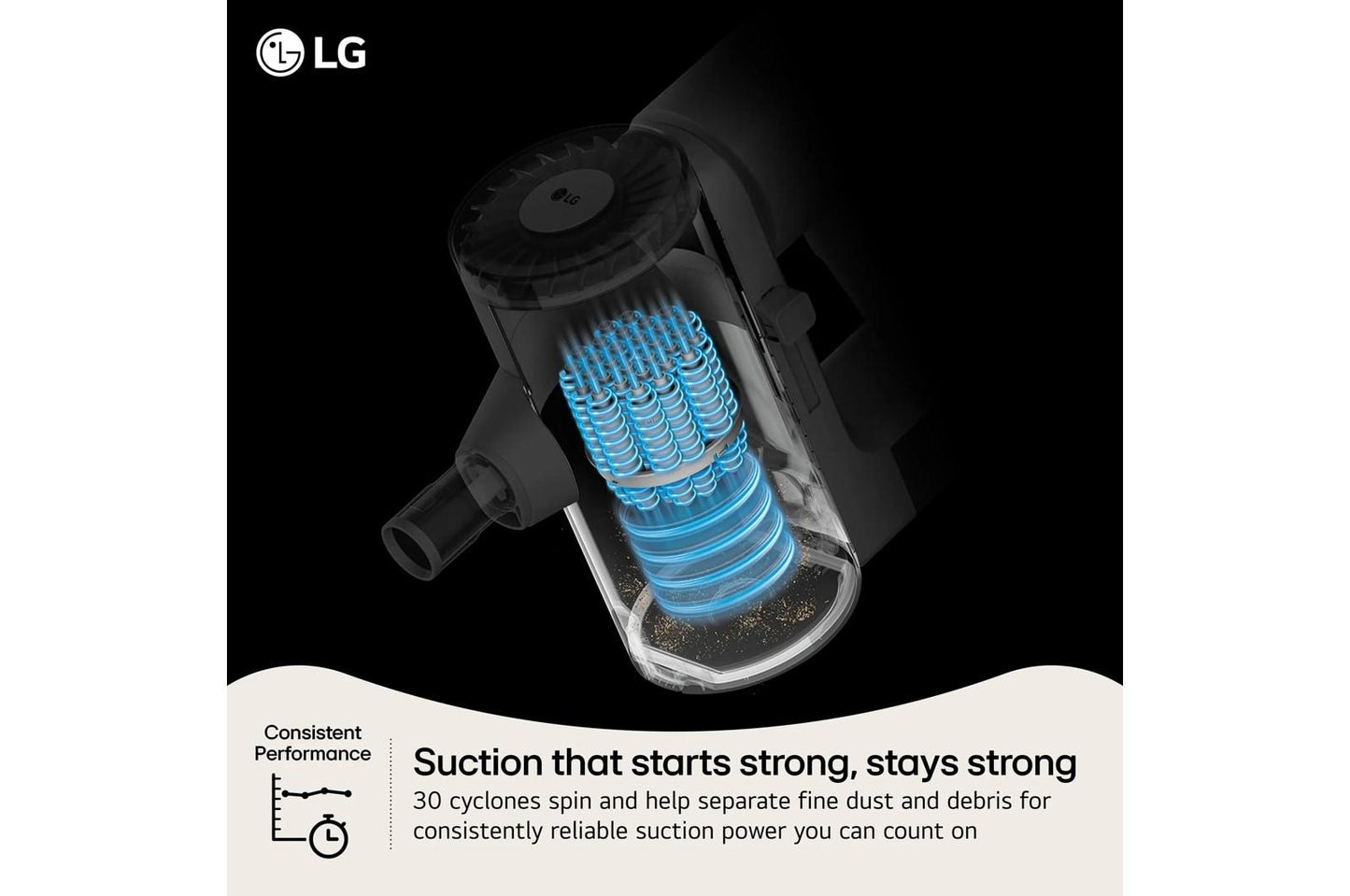 Lg C7325LC CordZero™ X9 Cordless Stick Vacuum with AI Mode Dual Floor Max™ Nozzle & LED Crevice Tool - Lunar Gray