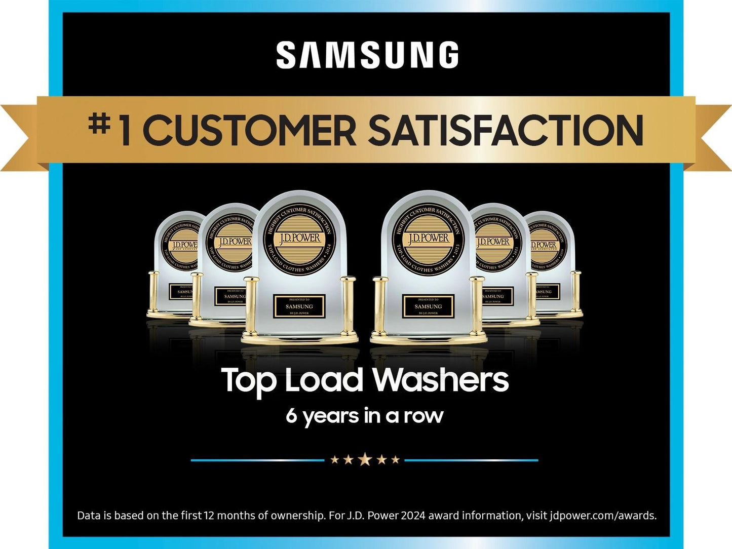 Samsung WA54CG7105AV Top Load Washer ActiveWave™ Agitator  Super Speed Wash  5.4 cu.ft.