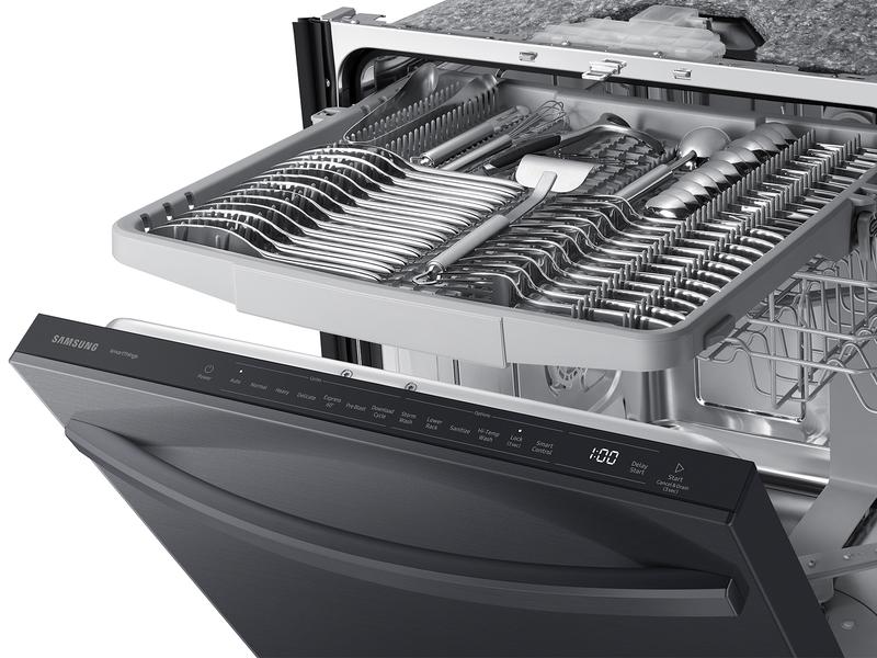 Samsung AutoRelease Smart 46dBA Dishwasher with StormWash™ in Fingerprint Resistant Matte Black Steel